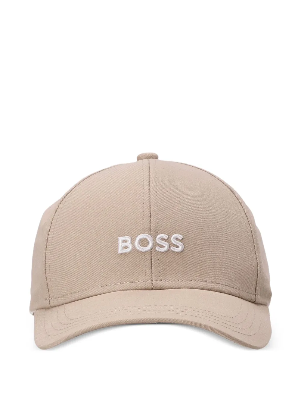 BOSS Pet met geborduurd logo Beige