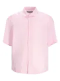 BOSS short-sleeved button-up shirt - Pink