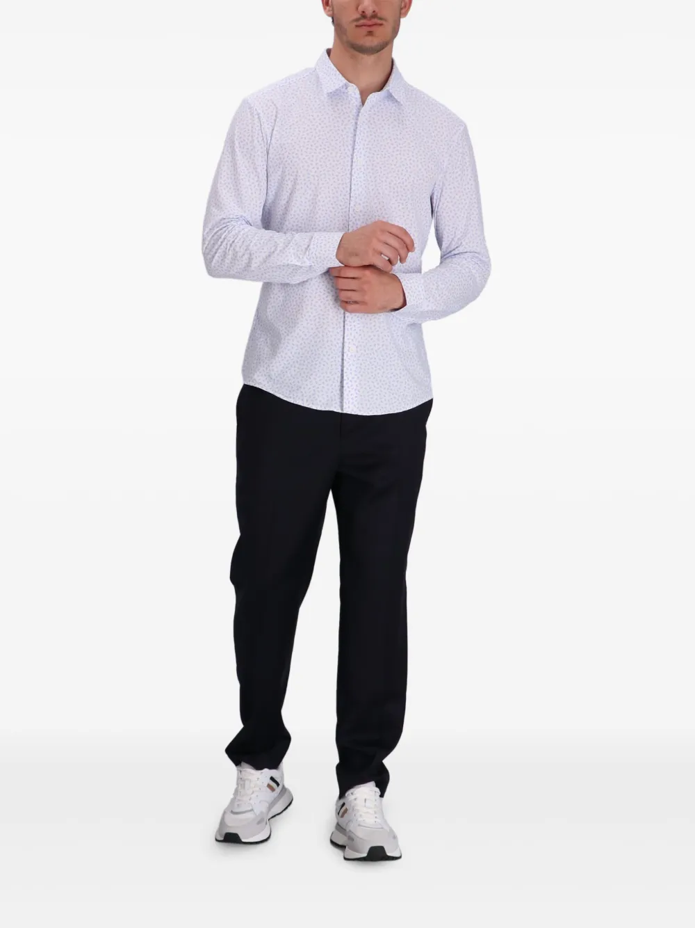 BOSS Button-down overhemd Wit