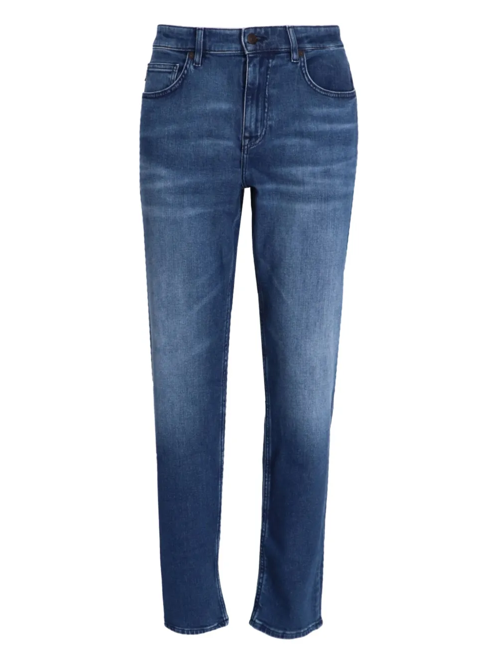 BOSS whiskering-effect jeans | Blue | Image 1