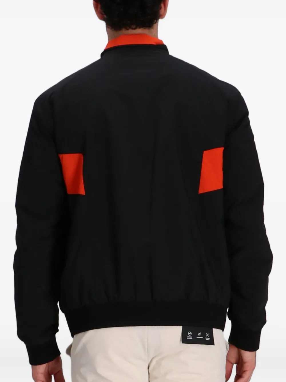 BOSS x Porsche jack met vlakken en rits Zwart