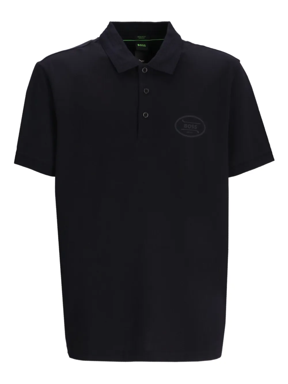 BOSS Poloshirt met logoprint Zwart