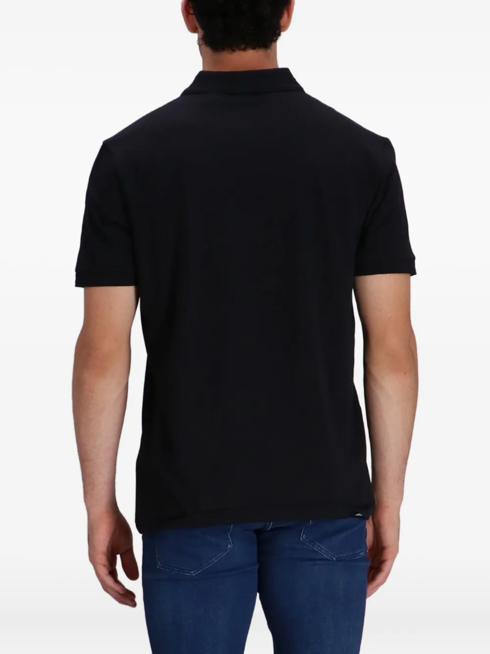 BOSS Poloshirt met logoprint Zwart