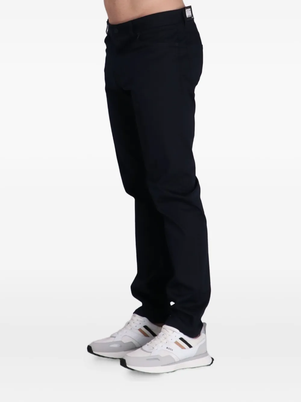 BOSS Straight broek Zwart