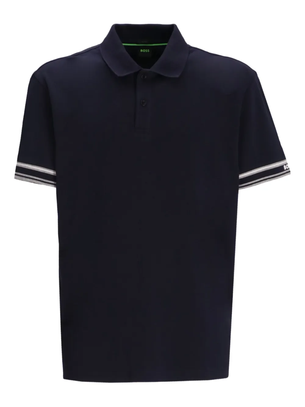 BOSS contrast-stripe polo shirt | Blue | Image 1