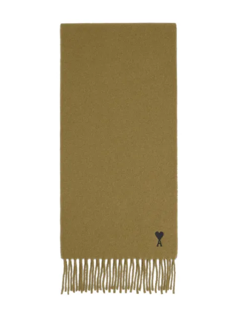 AMI Paris Ami De Coeur embroidered scarf