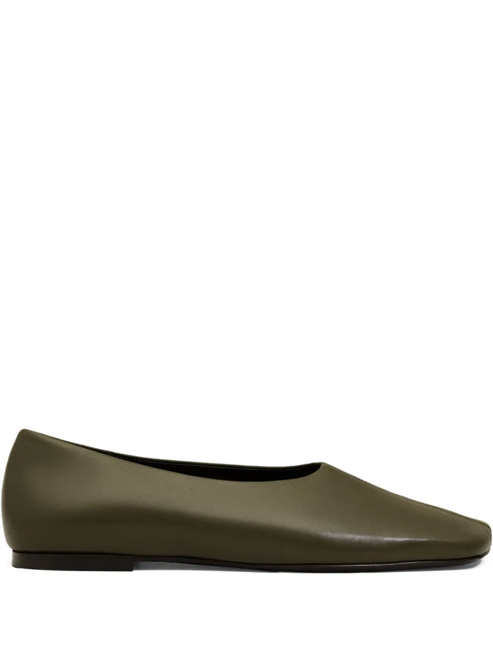 AMI Paris Ballerine con punta quadrata - Verde