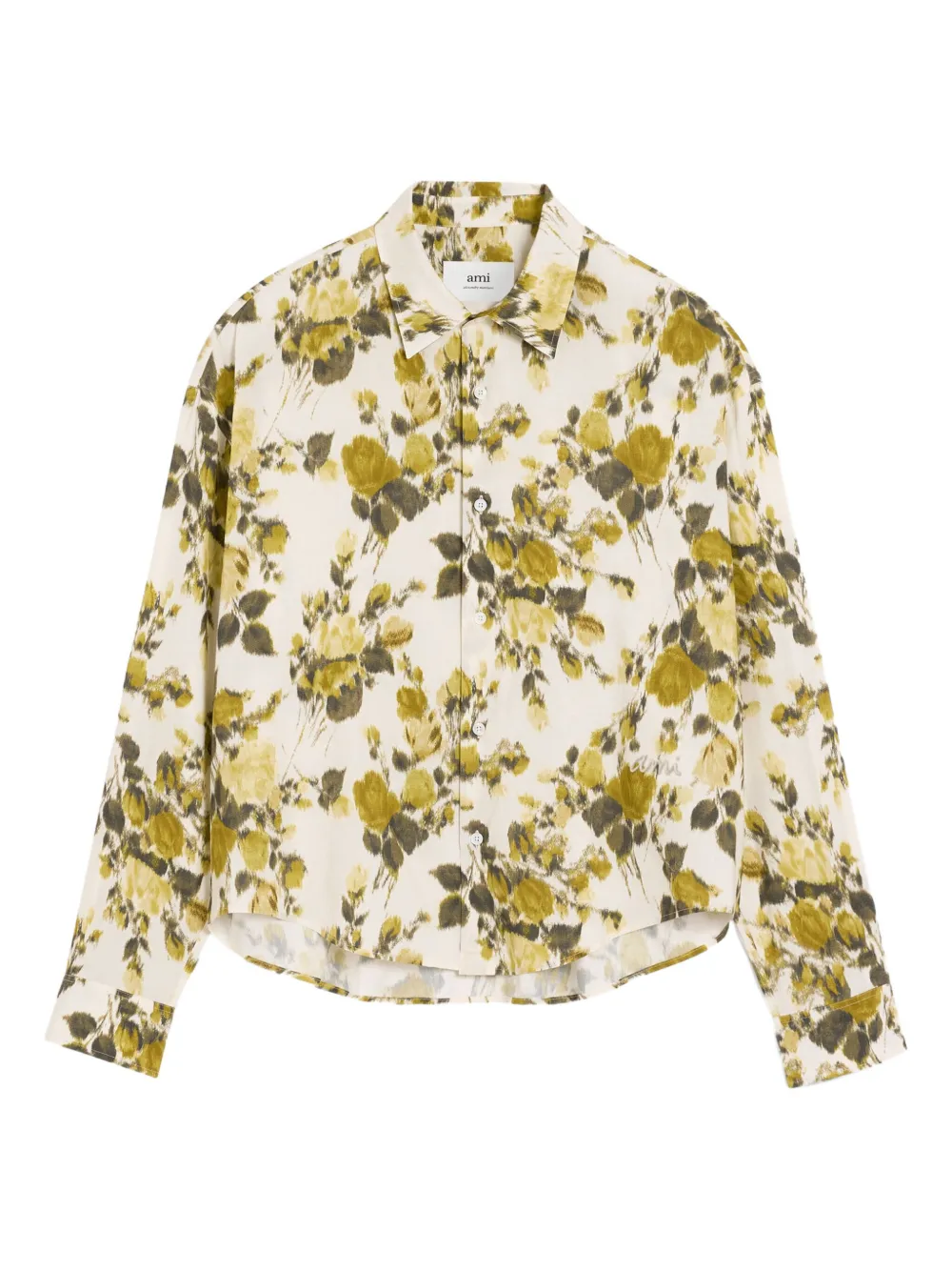 Ami Alexandre Mattiussi Floral-print Shirt In Multi