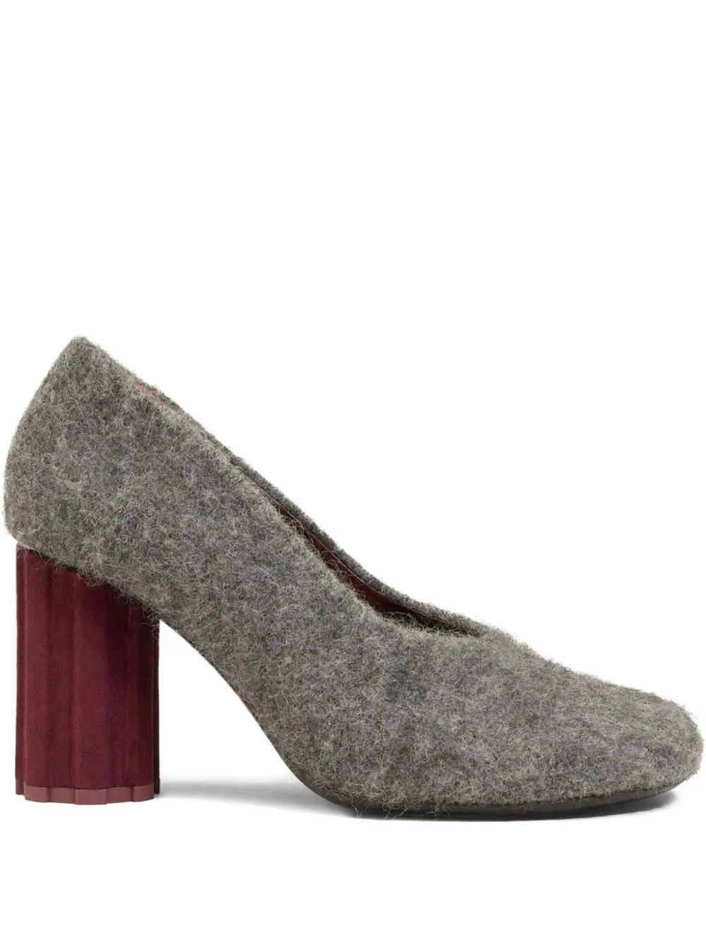 AMI Paris 90mm Piano pumps Grey