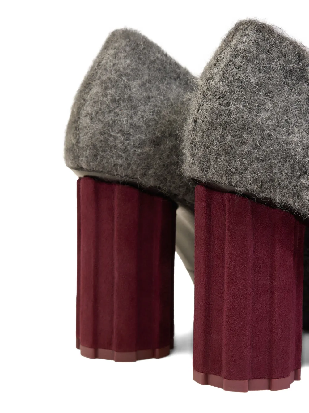 AMI Paris 90mm Piano pumps Grey