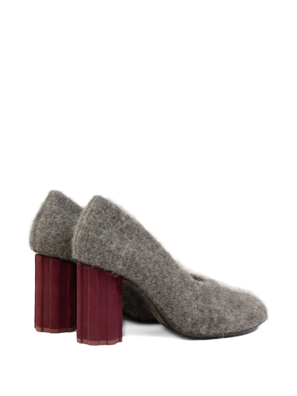 AMI Paris 90mm Piano pumps Grey