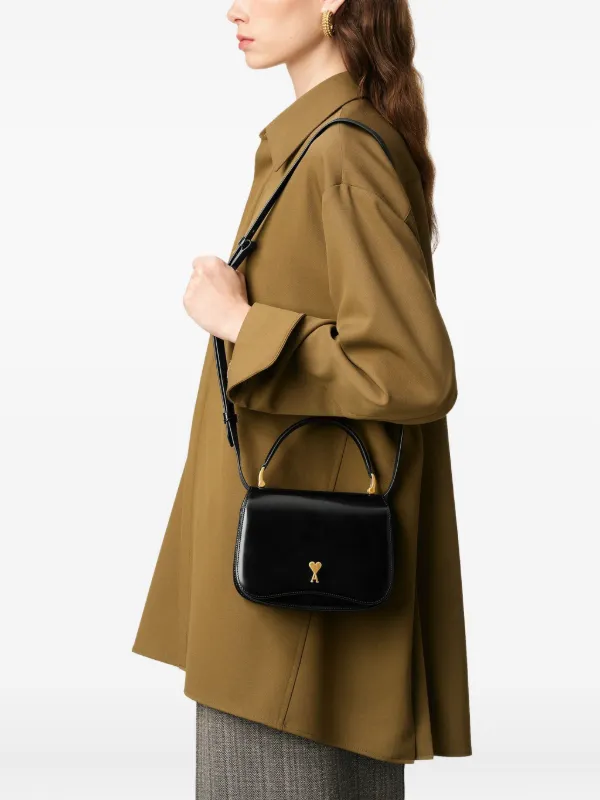 AMI Paris Paris Paris ショルダーバッグ | ブラック | FARFETCH JP
