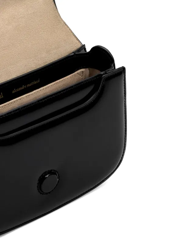 ★新品未使用◆AMI PARIS◆バッジセット◆箱入り AMI Paris Glazed Leather Handle Paris Paris Bag | Black | FARFETCH