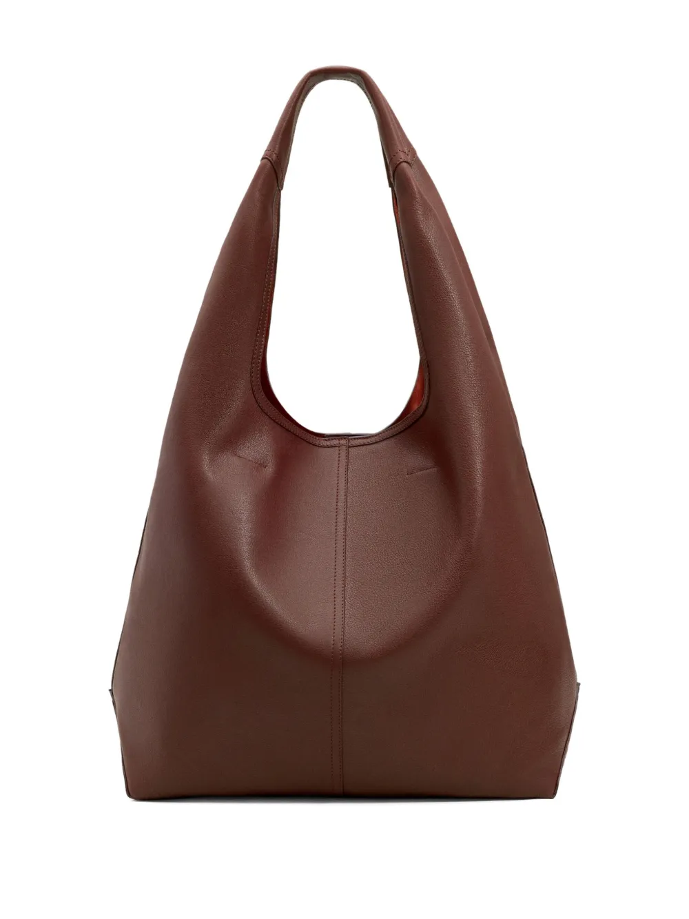 Ami Alexandre Mattiussi Large Leather Tote Bag In Red