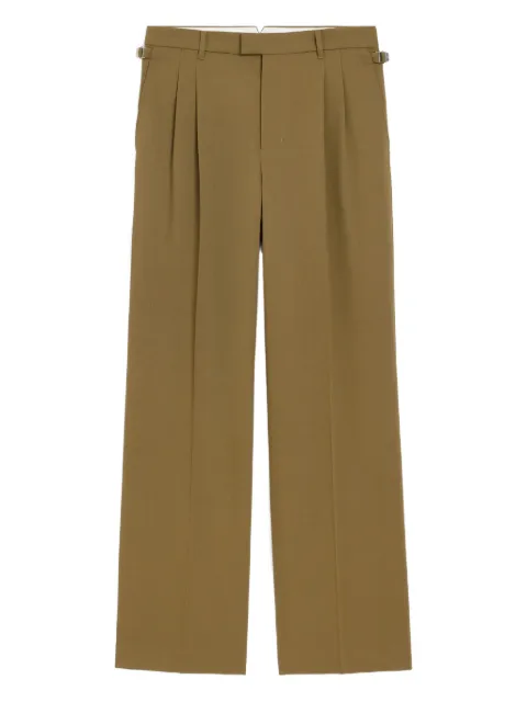 AMI Paris pleated wide-leg tailored trousers