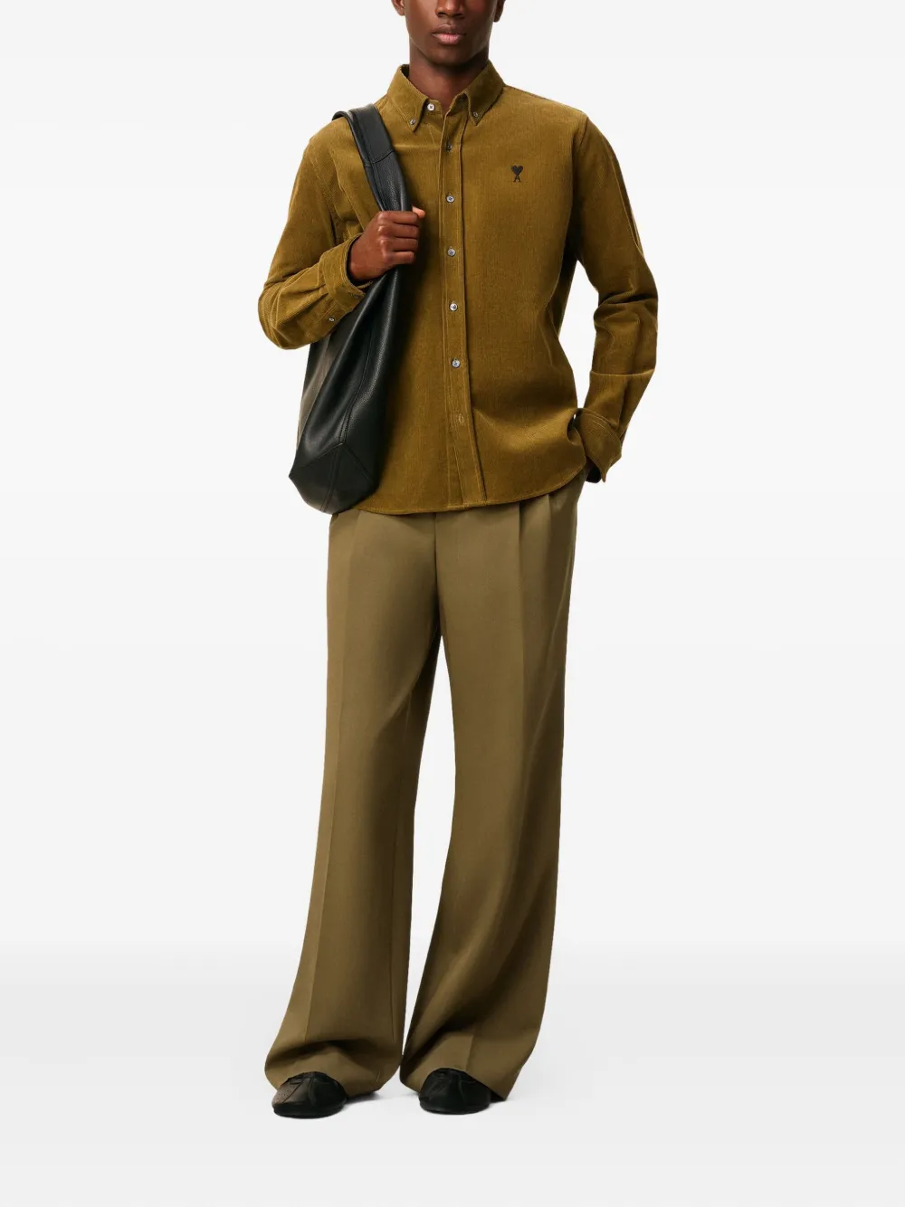 AMI Paris pleated wide-leg tailored trousers | Tailored Pants | Image 2