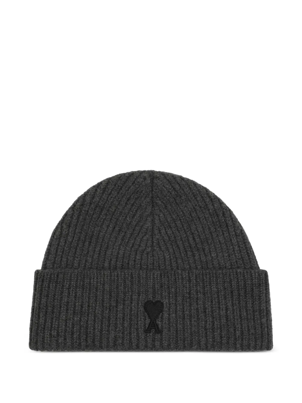 AMI Paris Ami De Coeur wollen muts Grijs