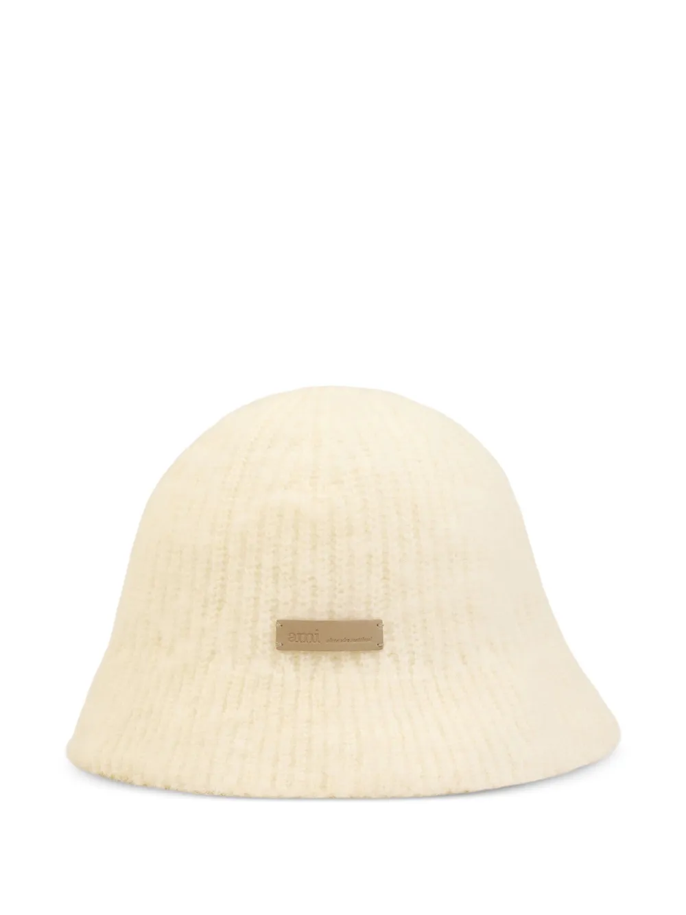 AMI Paris ribbed mohair bucket hat | Yellow | Image 1