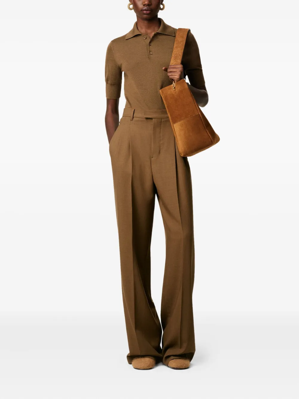 AMI Paris pleated wide-leg trousers | Slacks | Image 2