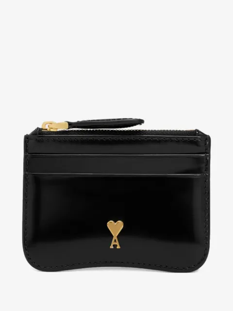 AMI Paris Paris Paris leather cardholder