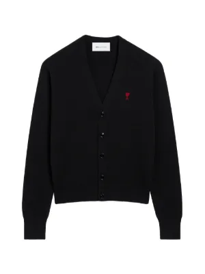 AMI Paris ロゴ カーディガン | ブラック | FARFETCH JP