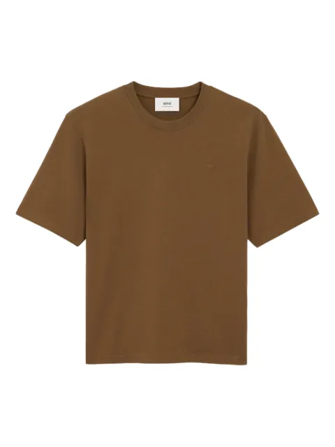 AMI Paris heart-embossed cotton T-shirt