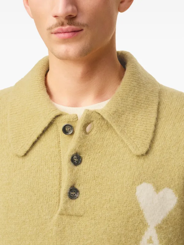 AMI Paris Ami De Coeur ポロシャツ | イエロー | FARFETCH JP
