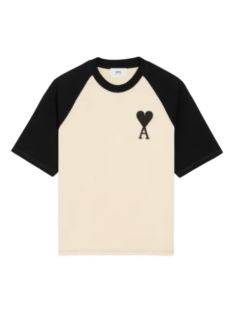 AMI Paris raglan-sleeve Ami de Coeur-motif T-shirt