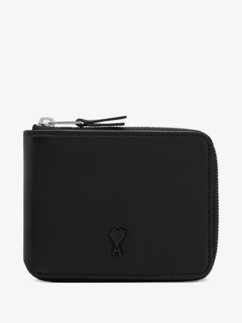 AMI Paris Ami De Coeur compact leather wallet