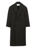 AMI Paris peak-lapel double-breasted coat - Grey