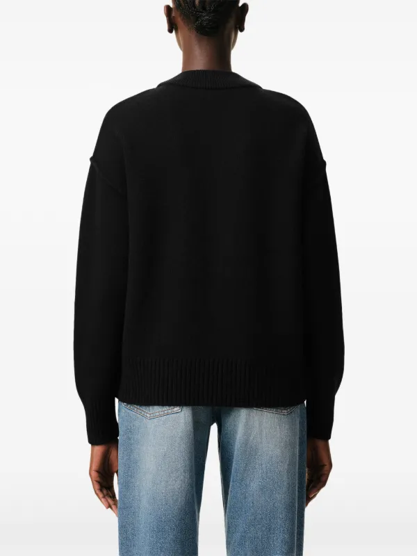 AMI Paris Ami De Coeur カーディガン | ブラック | FARFETCH JP