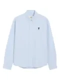 AMI Paris cotton button-down shirt - Blue