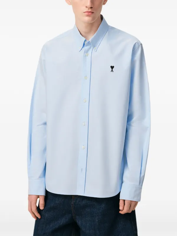 AMI Paris Camisa Ami De Coeur | Azul | FARFETCH BR