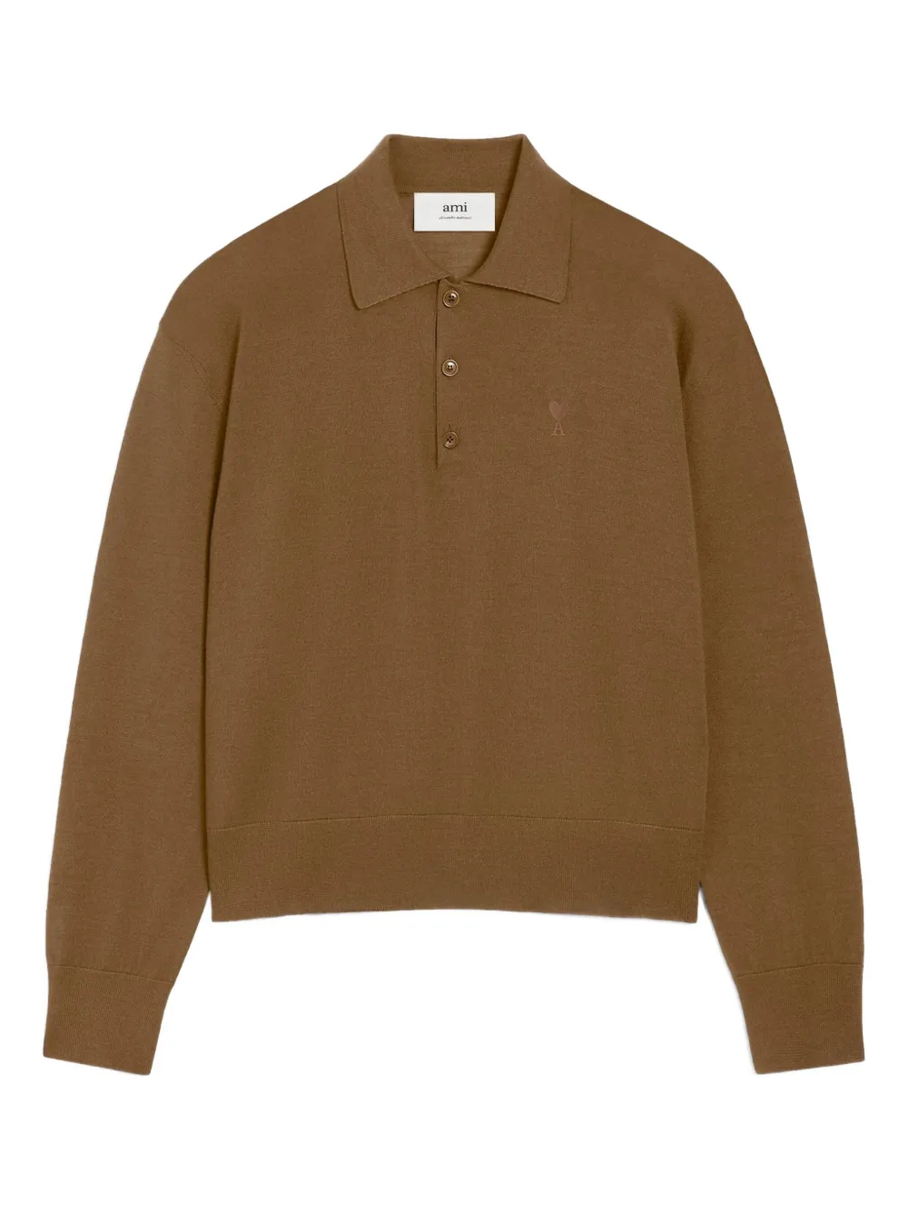 knitted polo shirt