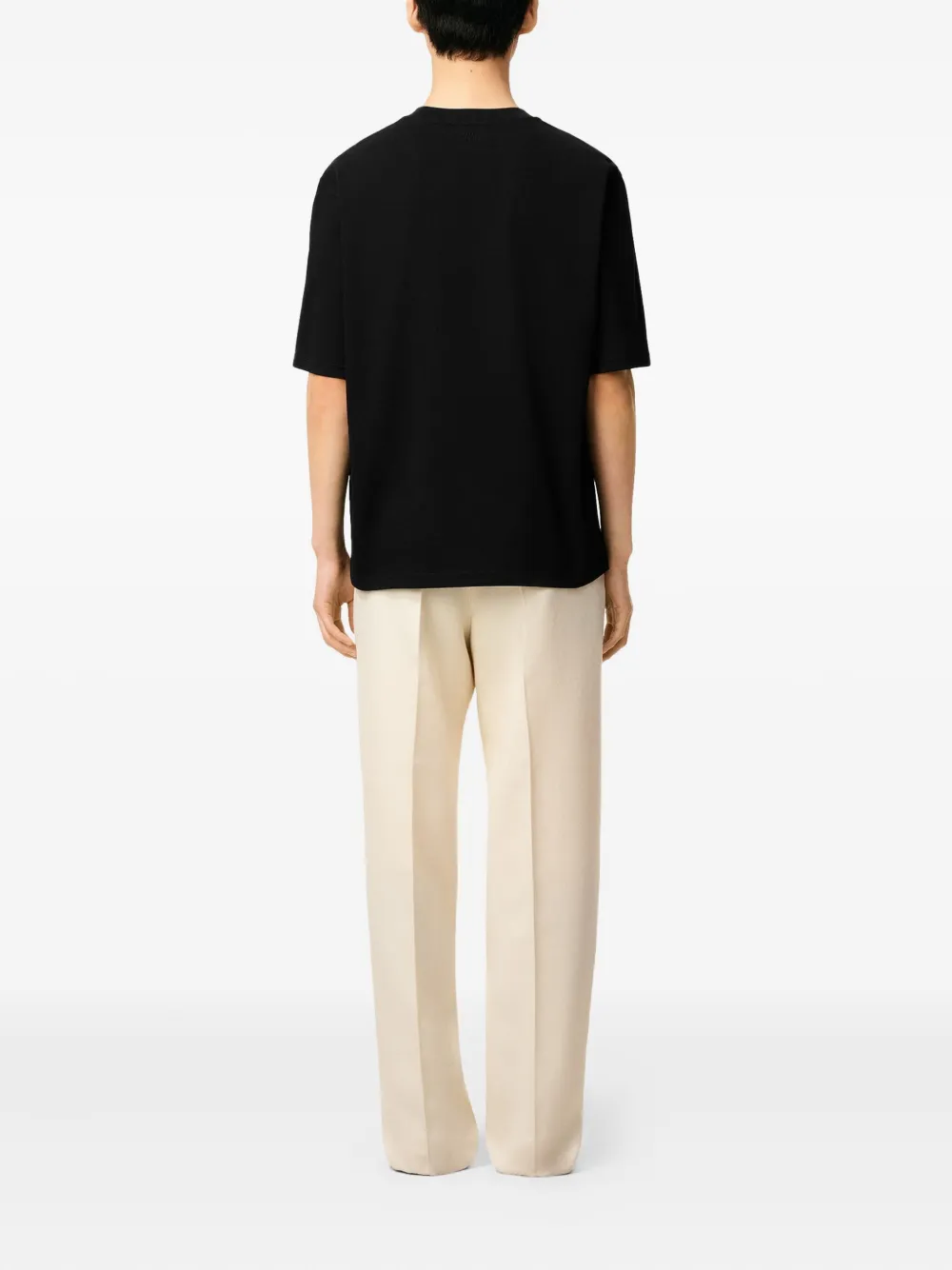AMI Paris Katoenen T-shirt Zwart