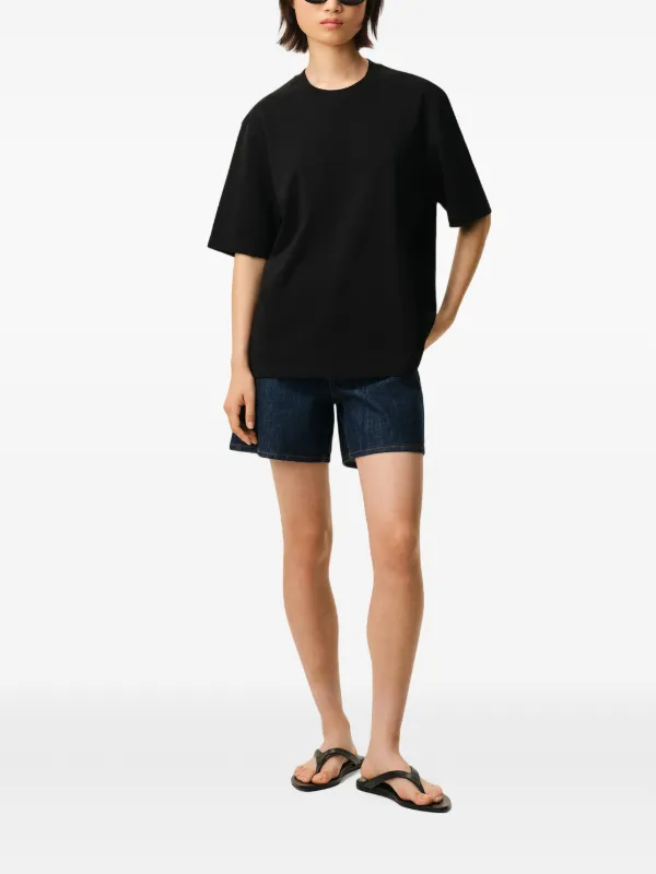 AMI Paris Ami De Coeur エンボスロゴ Tシャツ | ブラック | FARFETCH JP
