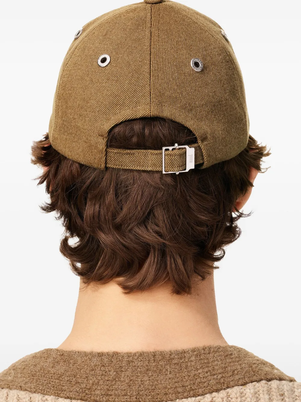 Ami Alexandre Mattiussi Ami De Coeur Cotton Baseball Cap In Brown