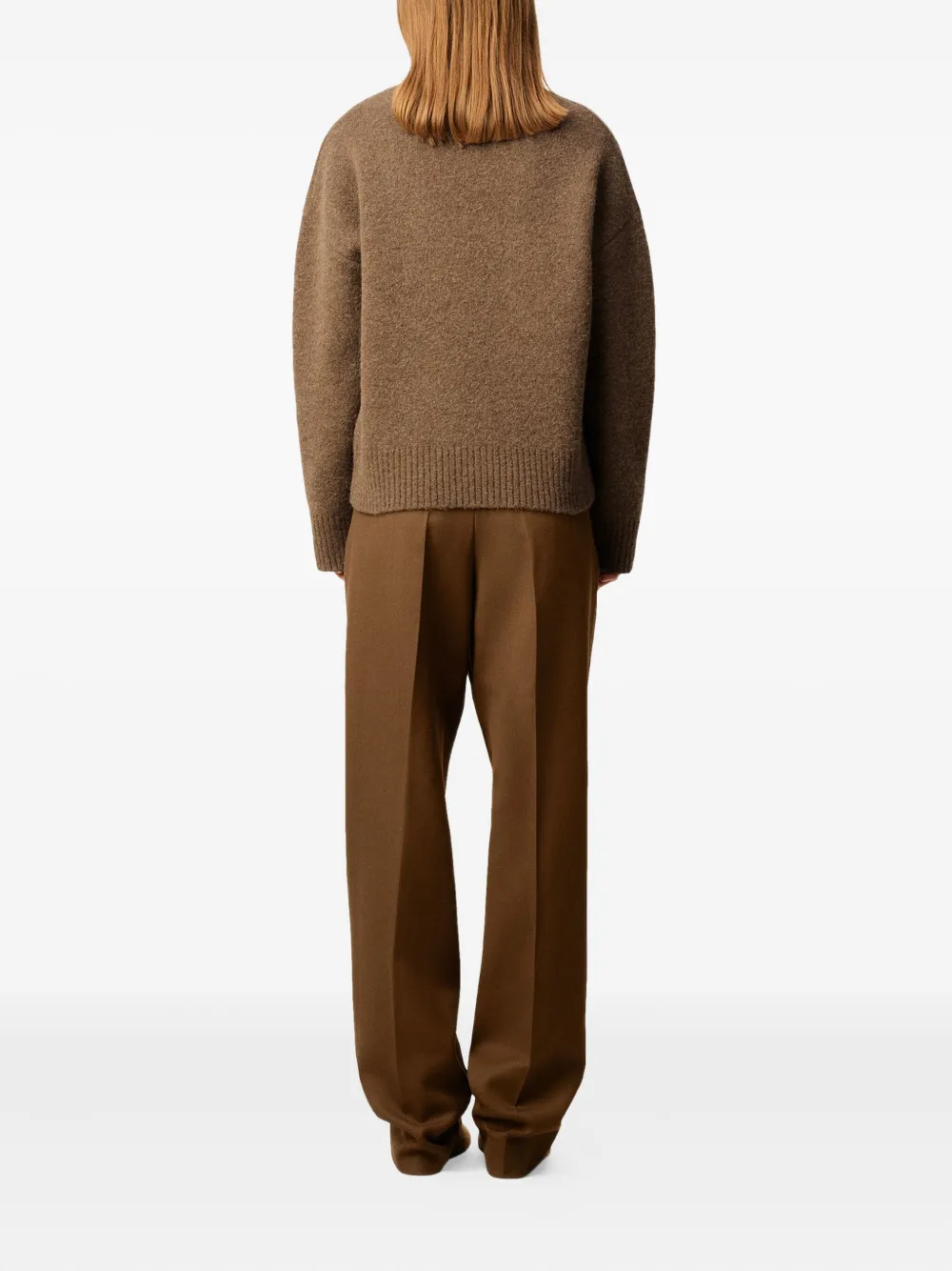 AMI Paris Ami de Coeur sweater Bruin