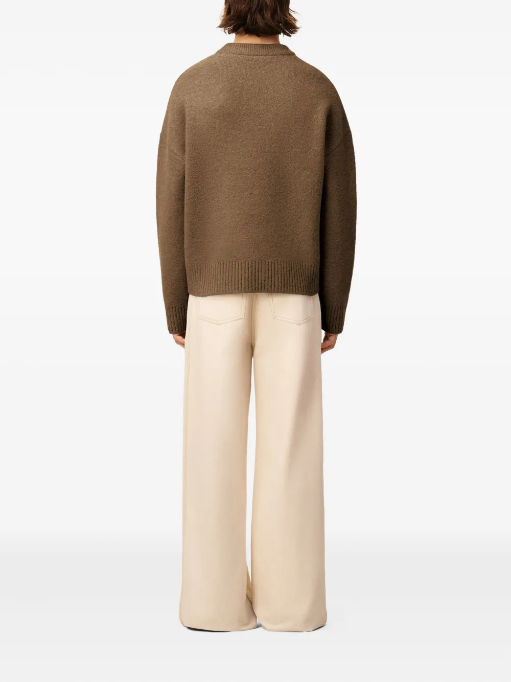 AMI Paris Ami de Coeur sweater Bruin