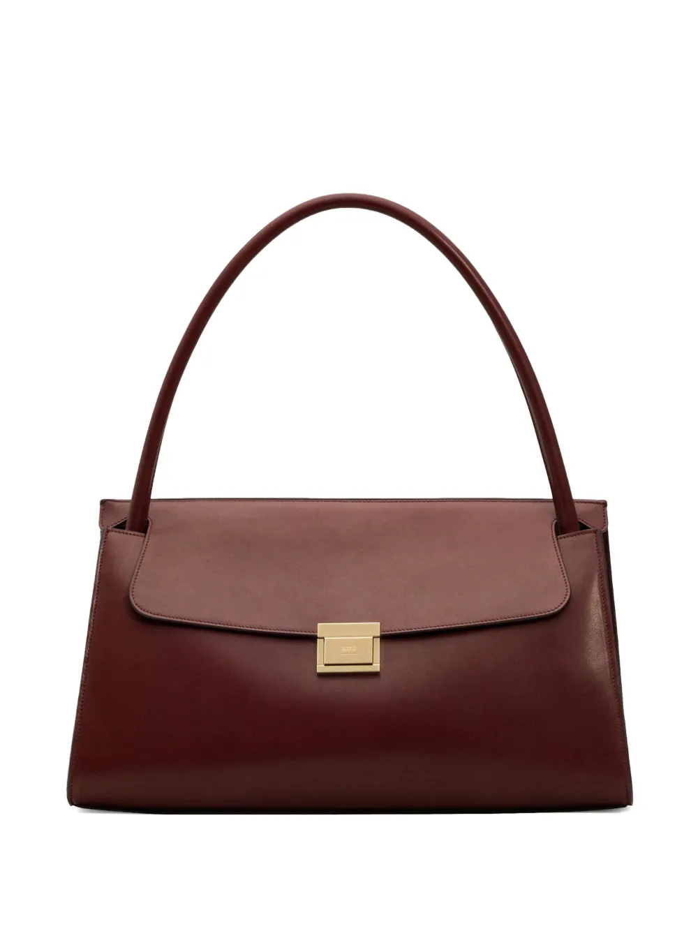 Ami Alexandre Mattiussi Mimi Leather Tote Bag In Brown