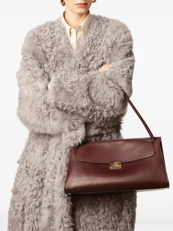 AMI Paris Mimi Leather Tote Bag | Brown | FARFETCH HU