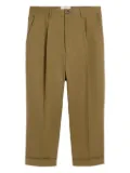 AMI Paris cotton oversized carrot trousers - Green