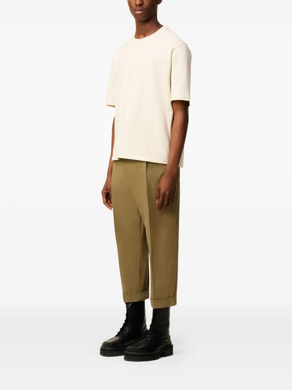 AMI Paris Katoenen broek Groen