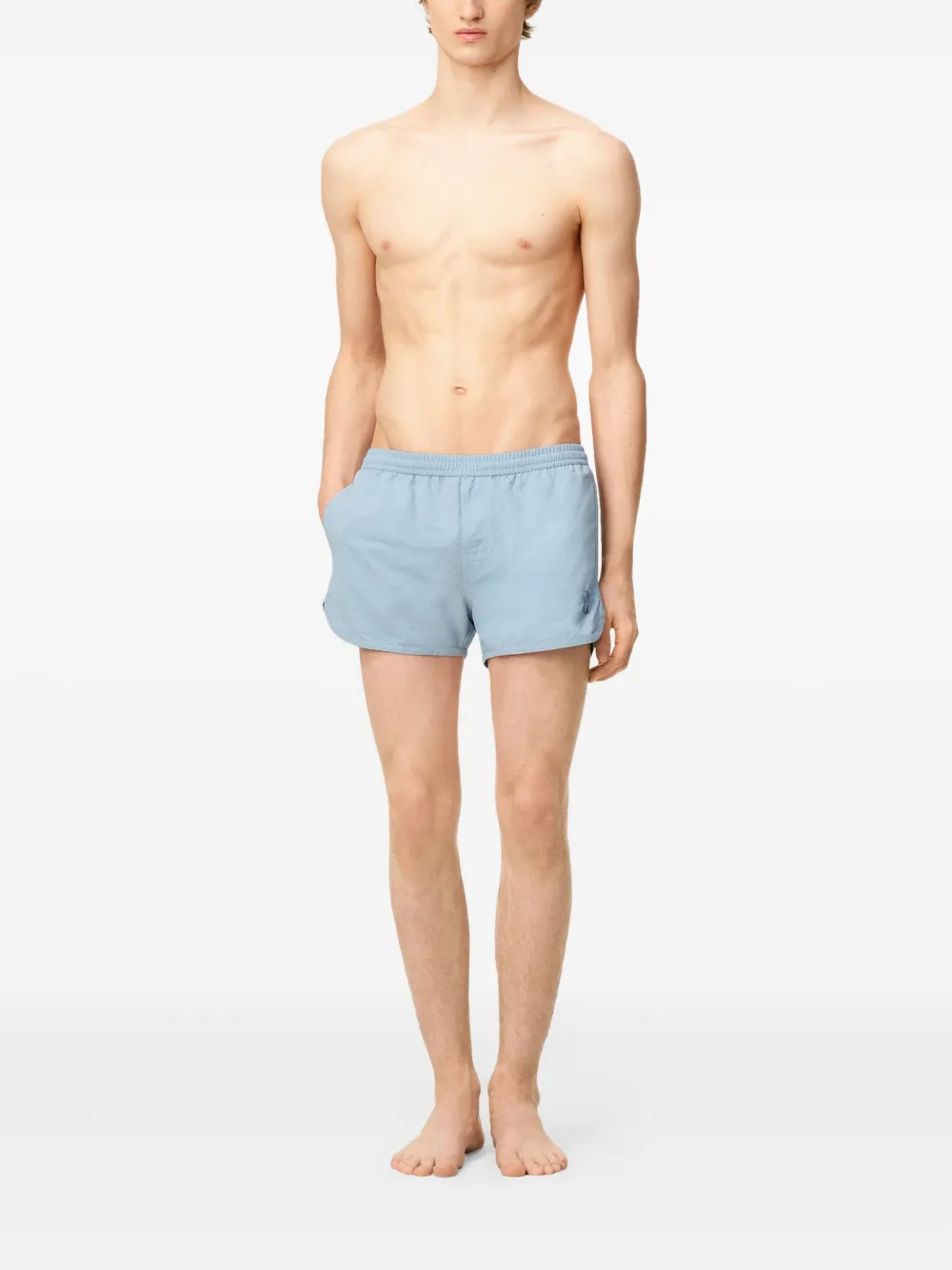 AMI Paris Zwembroek met logopatch Blauw