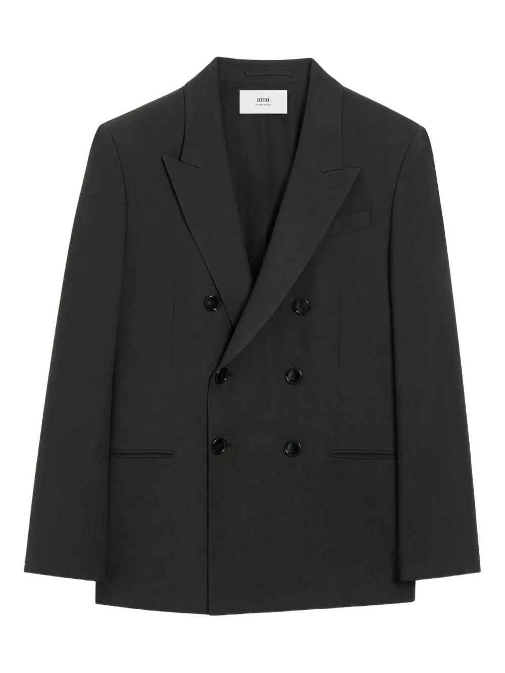AMI Paris Blazer met dubbele rij knopen Grijs