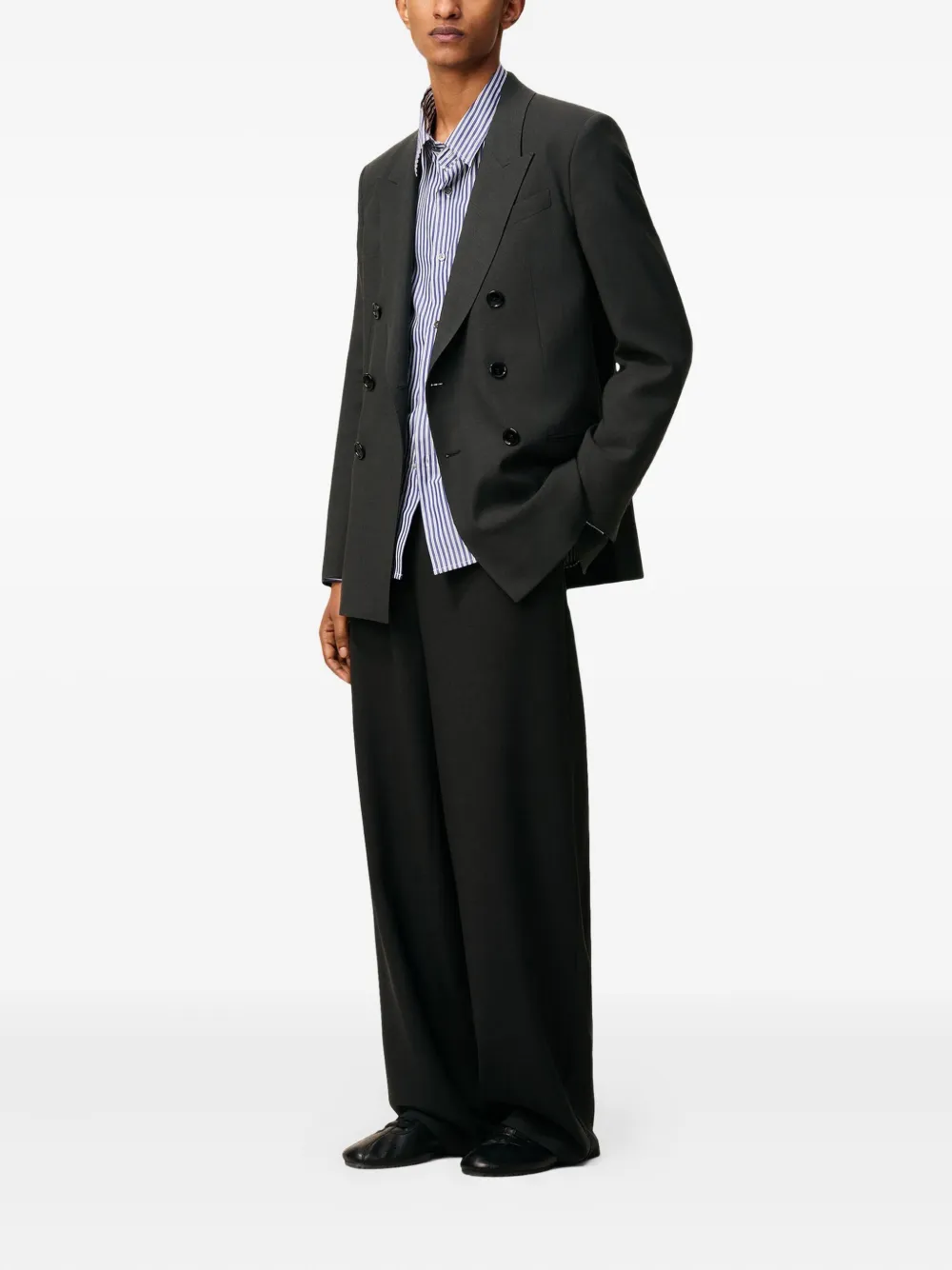 AMI Paris Blazer met dubbele rij knopen Grijs