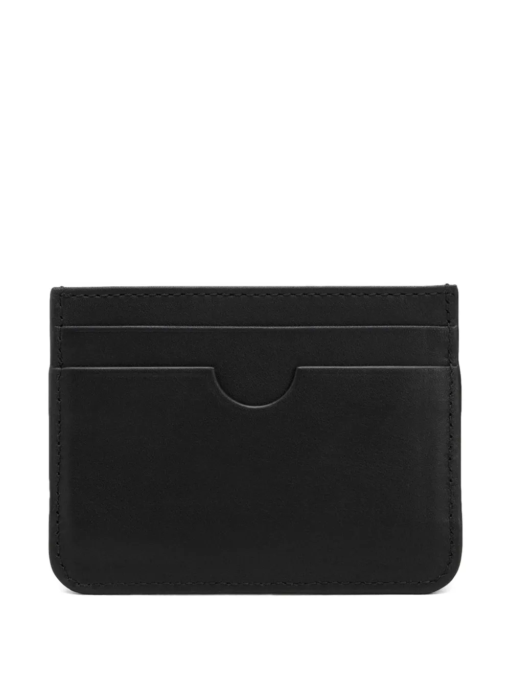 Ami Alexandre Mattiussi Ami De Coeur Leather Cardholder In Black