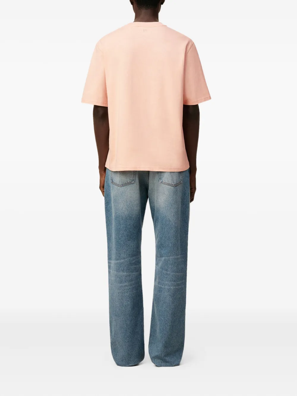 AMI Paris Katoenen T-shirt met Ami De Coeur-patroon Roze