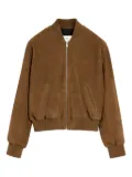 AMI Paris leather zipped jacket - Brown