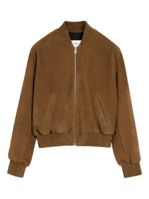【AMI PARIS】テクニカルツイル ボンバージャケット ブラウン ブラウン Ami Paris ジャケット メンズ | Lyst